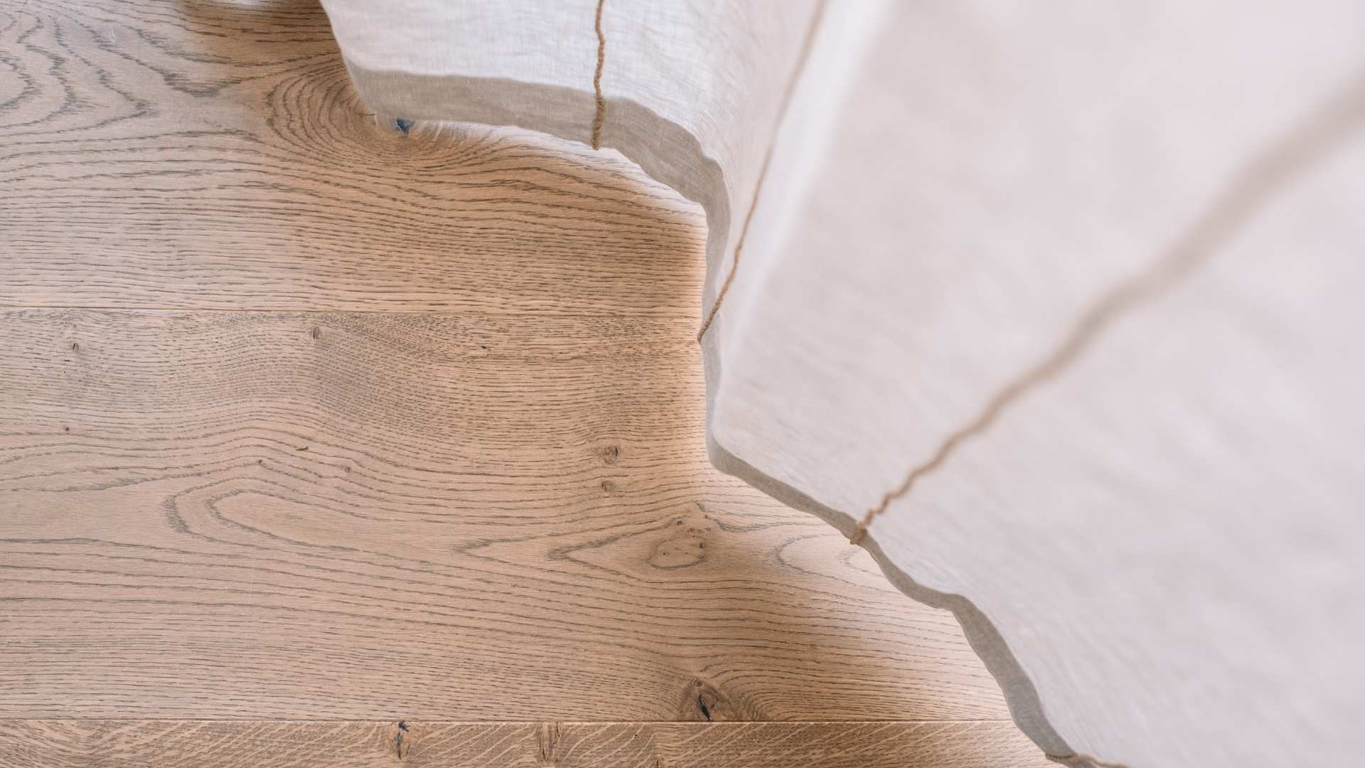 Timber flooring with the blind protection.