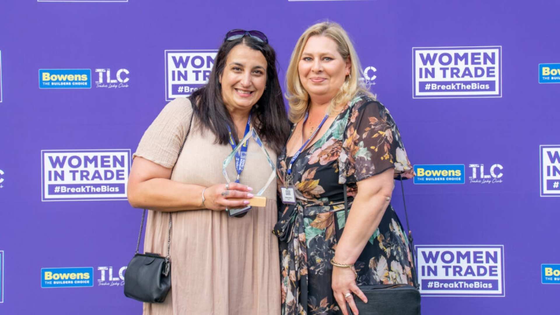 Winner of the Belinda Jackson award with Belinda Jackson herself.