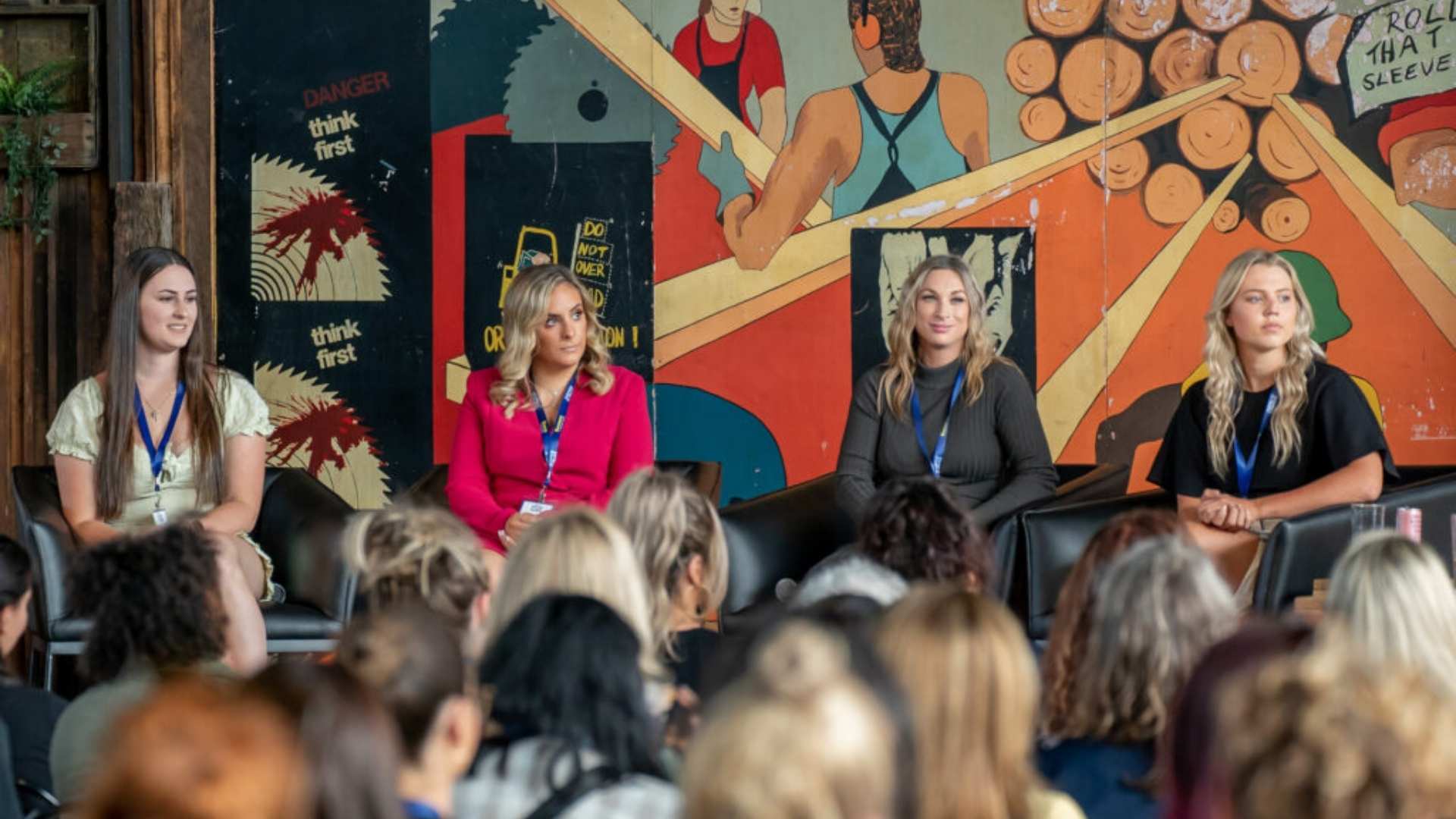 Panellists at Women in Trade 2022.