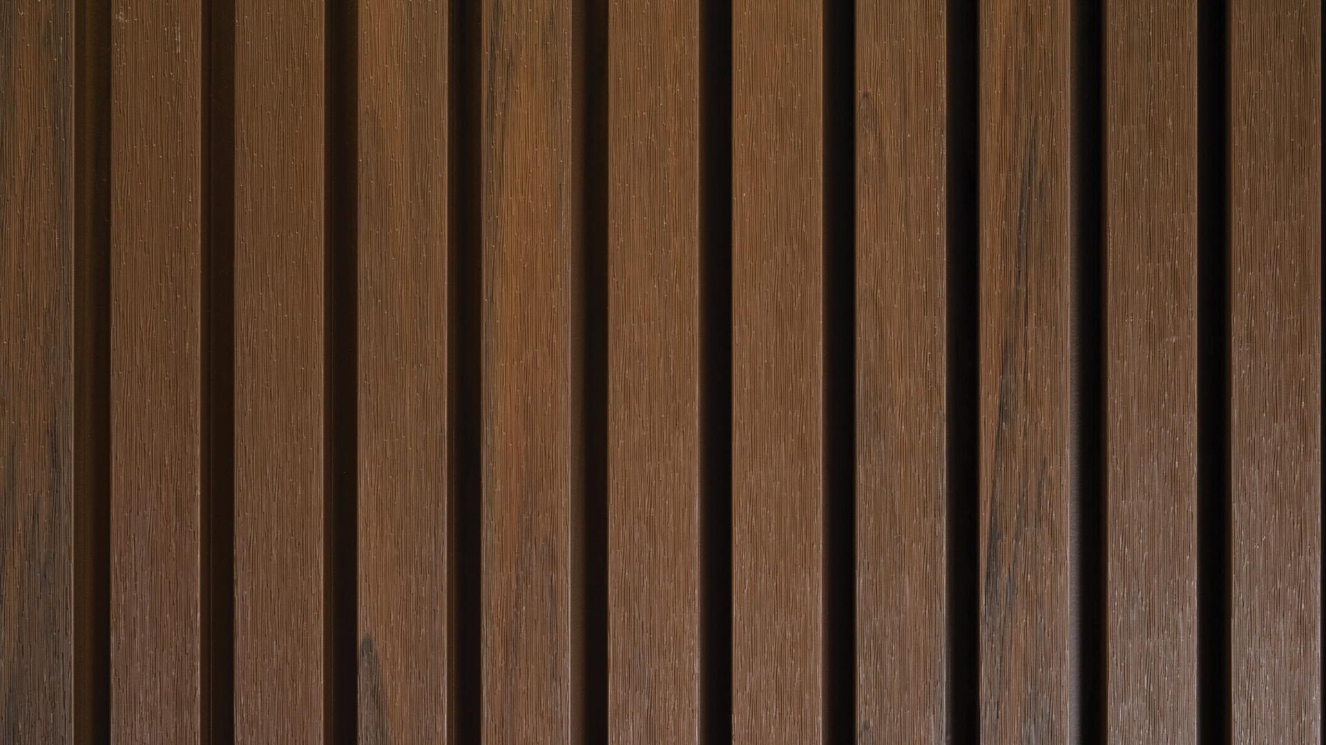 A close up shot of the PermaTimber CX Castellation Cladding