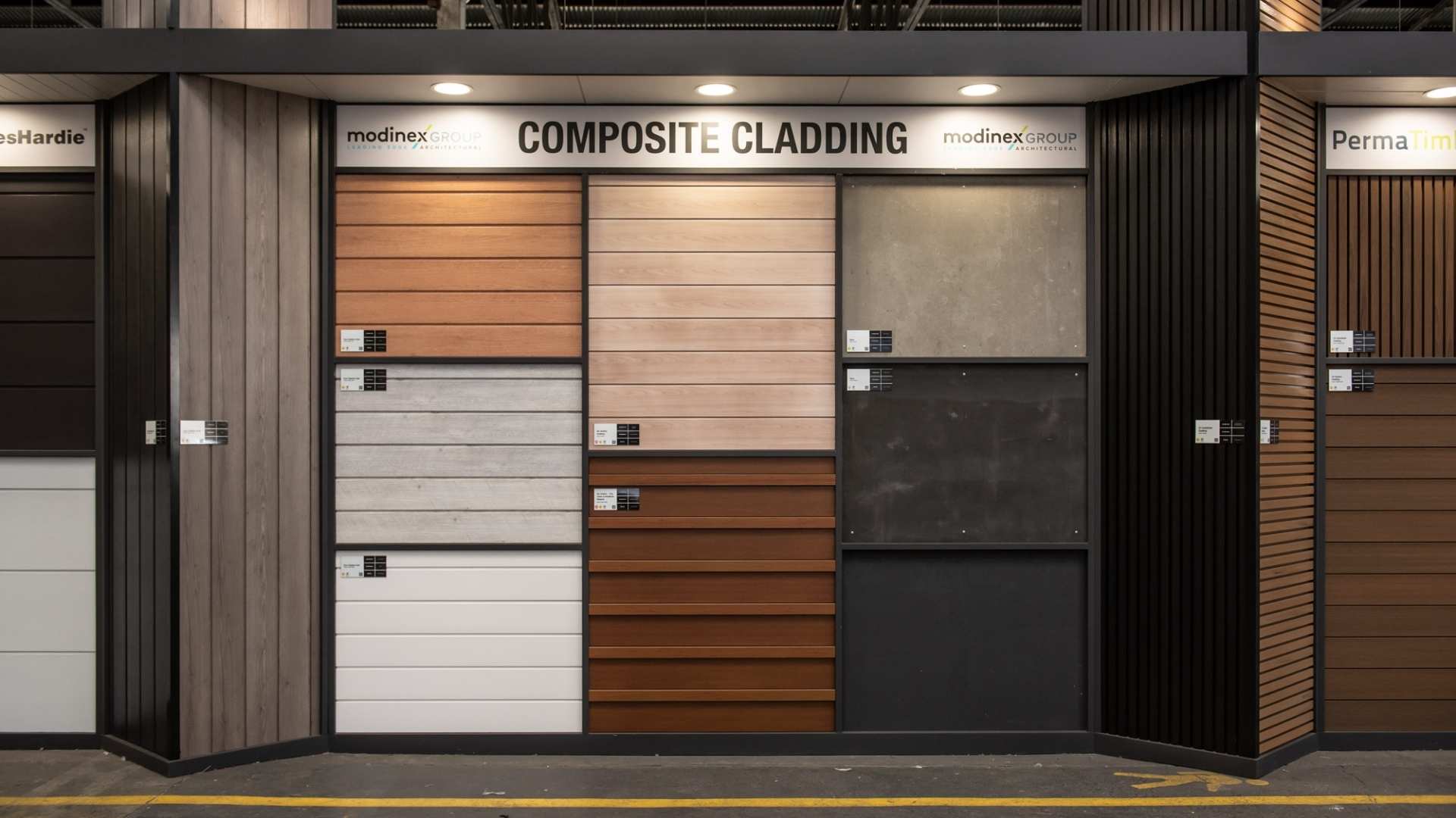 Composite cladding display at Bowens Port Melbourne.