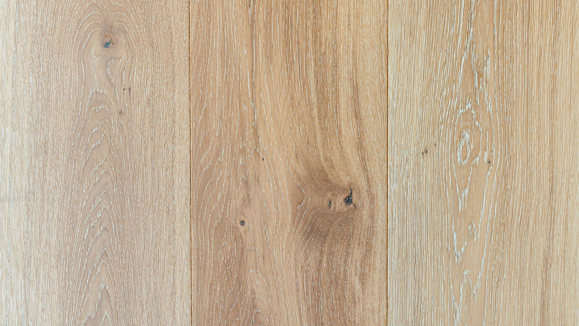 A close up shot of solid timber flooring