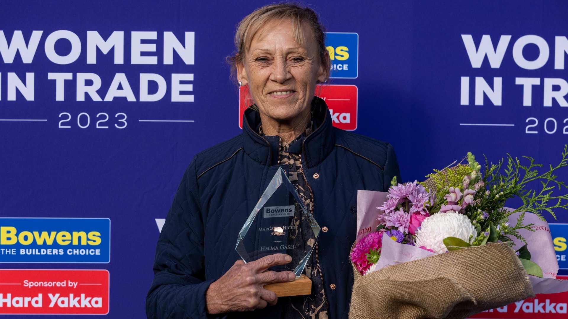 Helma Gash, winner of the Margaret Hickey Award 2023.