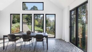 Dining room with Thermotek uPVC windows & doors used.