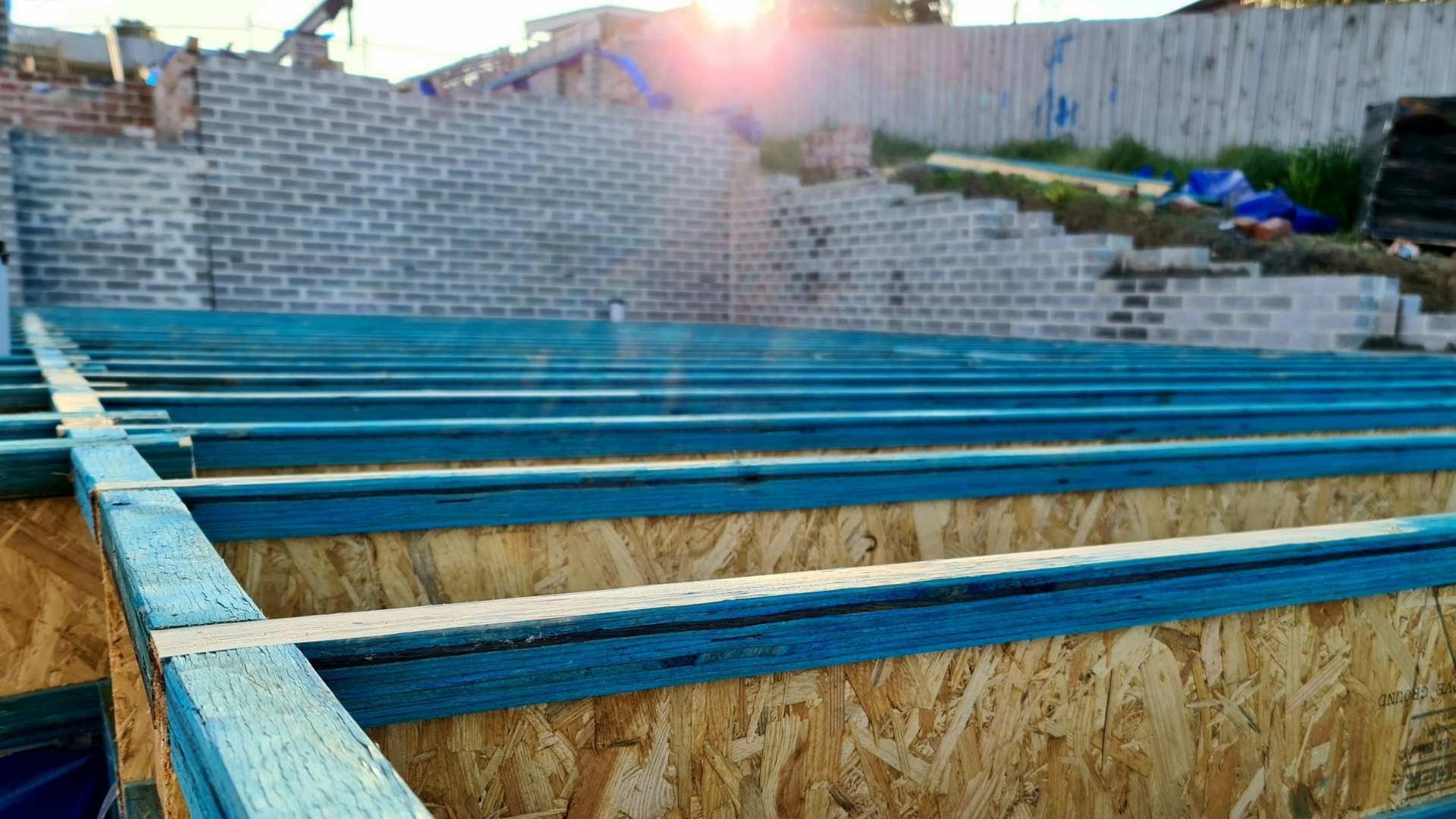 Wesbeam I Joists used on framing.