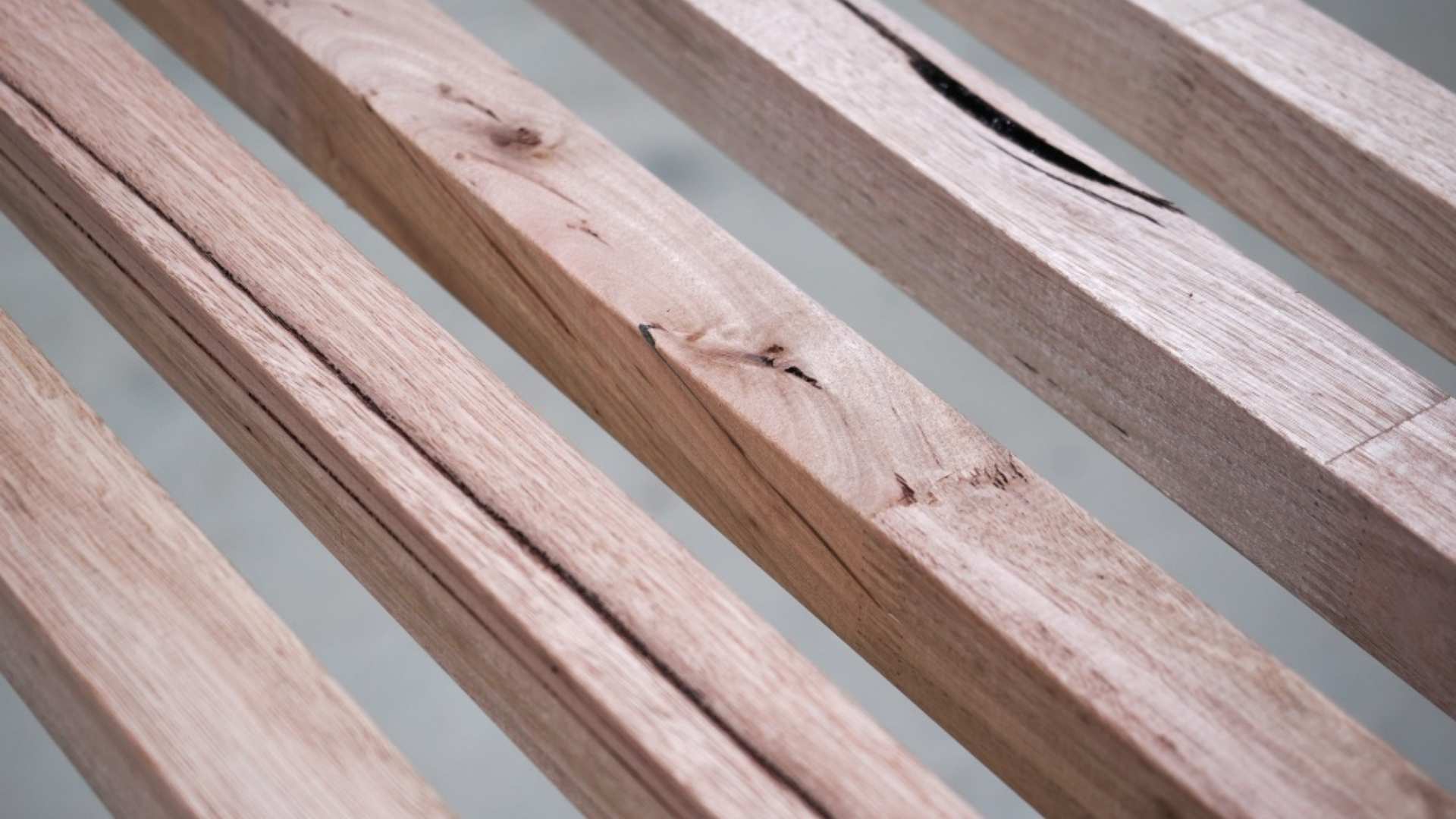 Close up of ASH classic grade timber.