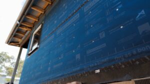 Pro Clima wall wrap used to promote 7-star rating.