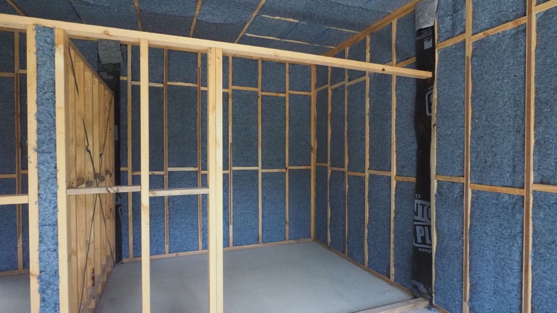 Planet Protector's Jeanius denim insulation installed on job site.