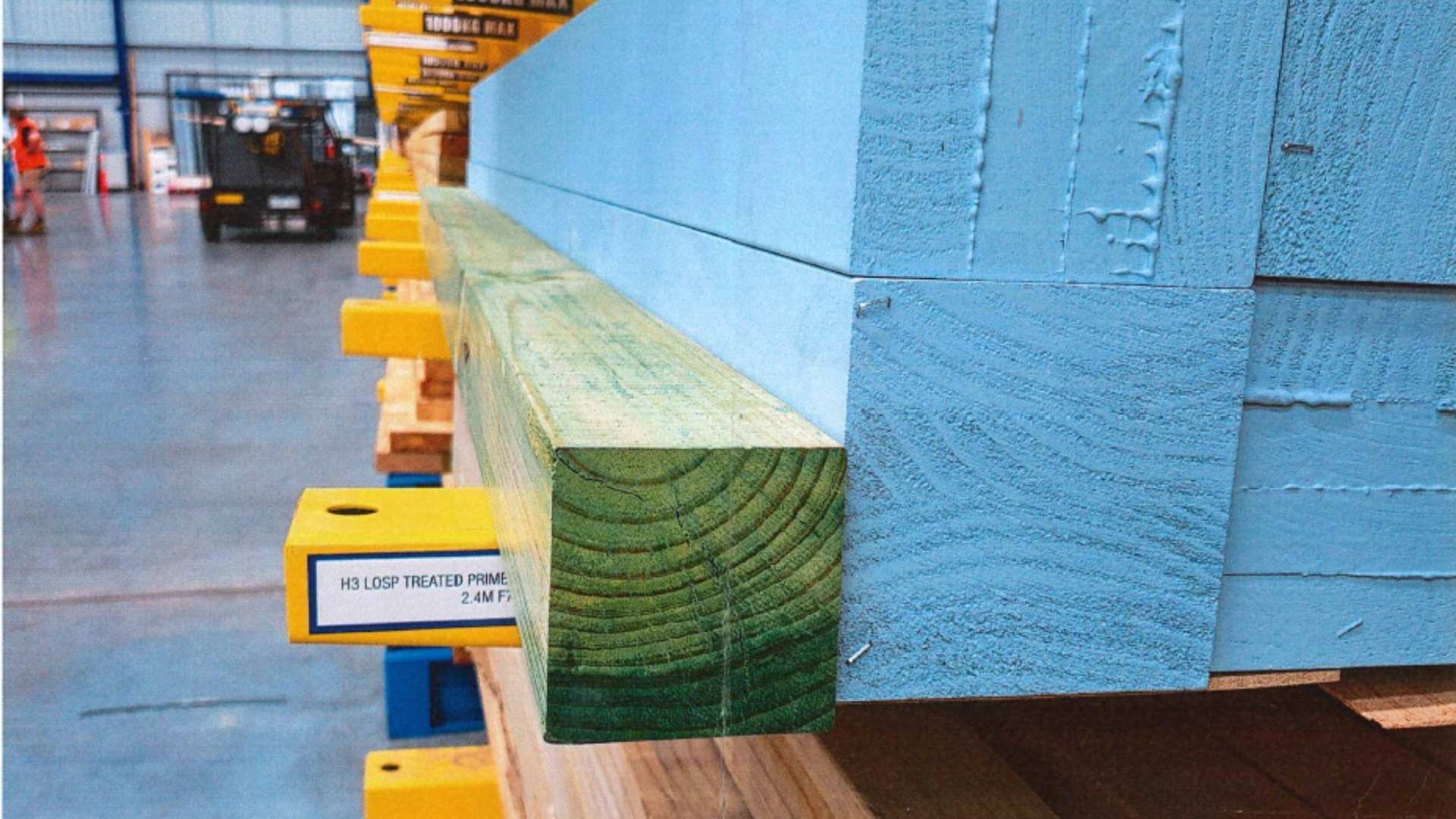90x90 Treated Pine post.