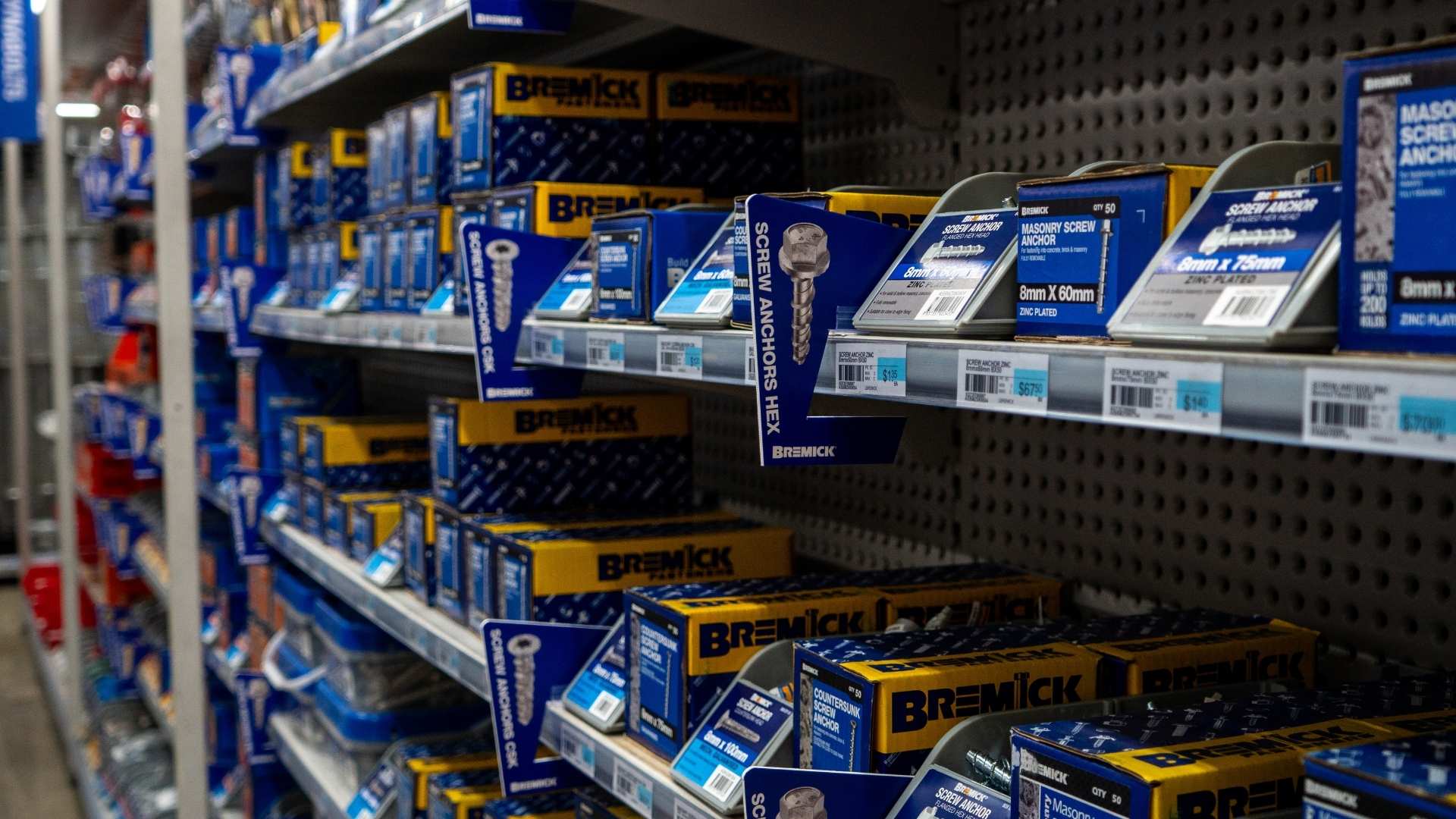 Bremicks Masonry Anchor range in store at Bowens.