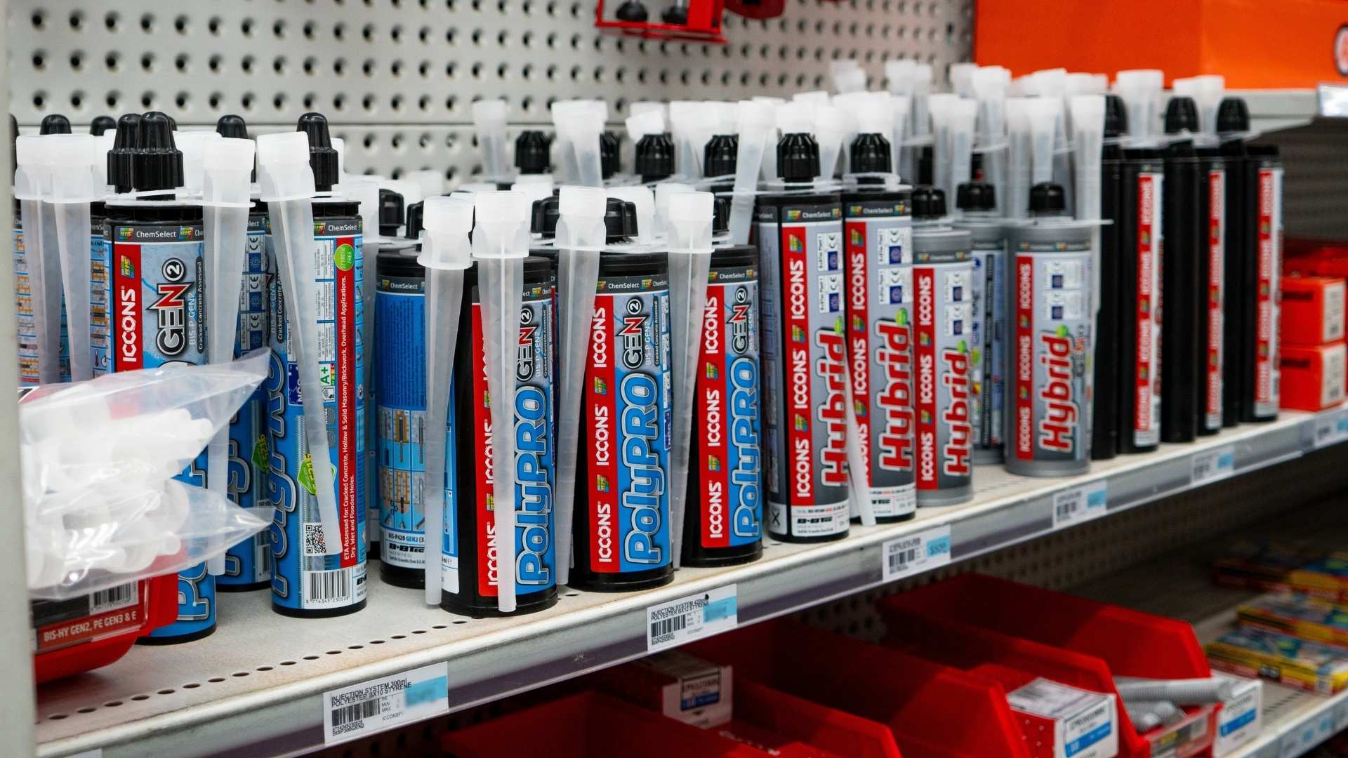 ICCONS Chemical Range in store at Bowens.